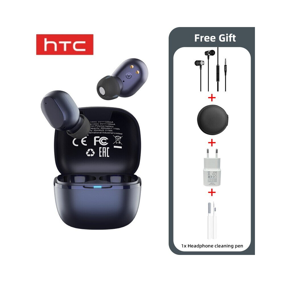 (A-Type L) Original Htc Tws6 Fone De Ouvido In-Ear Sem Fio Bluetooth5.3 Headphones Wireless Earphones Touch Control Noise Reduction Earbuds 4851204963495