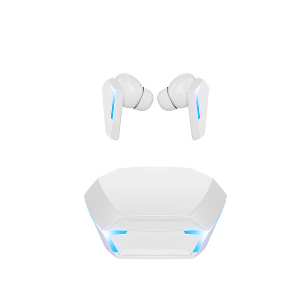 (A-) Wireless Earbuds Bluetooth-Compatible Sport Gaming Earphones With Microphone Lossless Headset With Charging Case White/Gray 4853106756014
