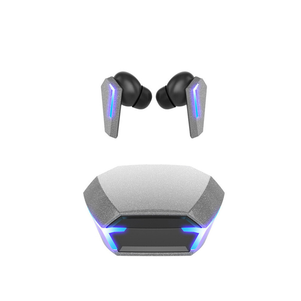 (A-) Wireless Earbuds Bluetooth-Compatible Sport Gaming Earphones With Microphone Lossless Headset With Charging Case Gray 4853106756007