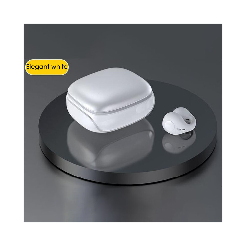 (A-) Bone Conduction Concept Tws Wireless Headphones Bluetooth 5.3 Earphones Earclip Touch Control Earbuds Sports Hifi Bass Headsets White 4851205010686