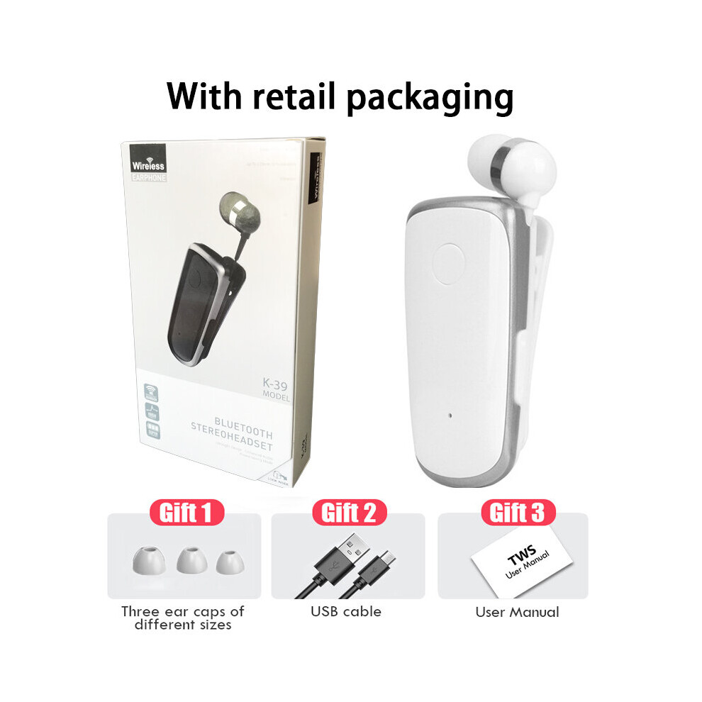 (A-) Earphone Bluetooth-Compatible Ears In Lotus With Wire Wireless Clip On Headset Earphones Handsfree Earbuds Headphones In Lotus Silver 4851204913841