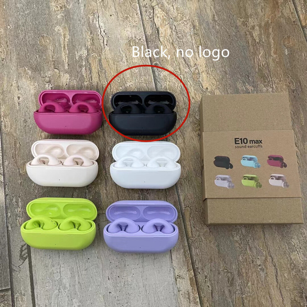 (A-Neutral) E10max Sound Earcuffs Not In-Ear Wireless Bluetooth Earphones Auriculares Headset Tws Sport Earbuds Black 4851204915753