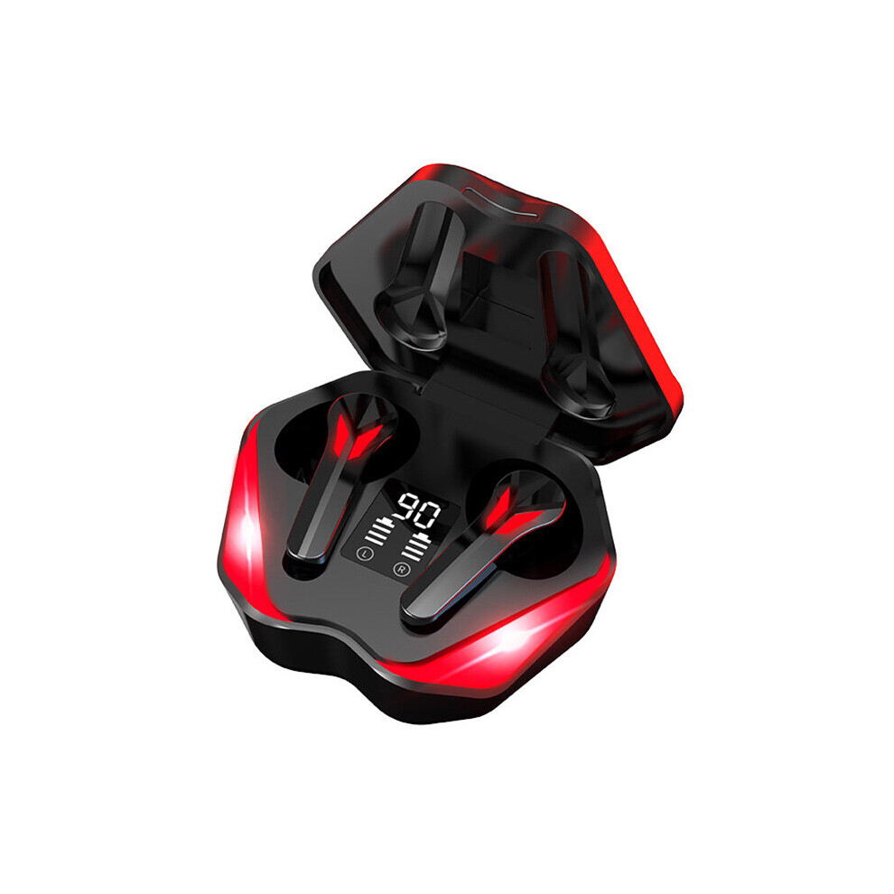 (A- Led) Kingstar J13 Tws Bluetooth Earphones Wireless Gaming Headset Low-Latency Noise Reduction Music Headphones With Mic Gamer Earbuds Black 4851205012024