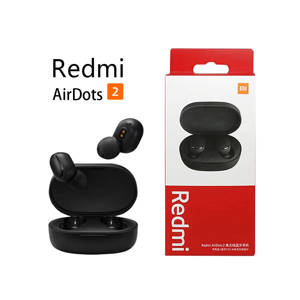(A-Redmi Airdots 2) Original Xiaomi Redmi Airdots 2 Fone Bluetooth Earphones Wireless Bluetooth Headset With Mic Wireless Headphones Airdots Earbuds 4851204894386