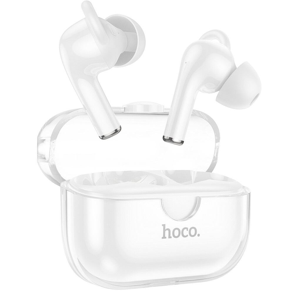 (A-) Hoco Ew22 Wireless Bluetooth 5.3 Enc Noise Cancelling Earphone Portable Dual Mics Touch Control In Ear Earbuds For Clear Calls White 4851204949772
