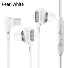 (a-Type C White) L Jack 3.5mm Gaming Wired Earbuds Type C Earphone With MicStereo Bass Headset In-Ear Earphones For Phone Computer Mic Headphones