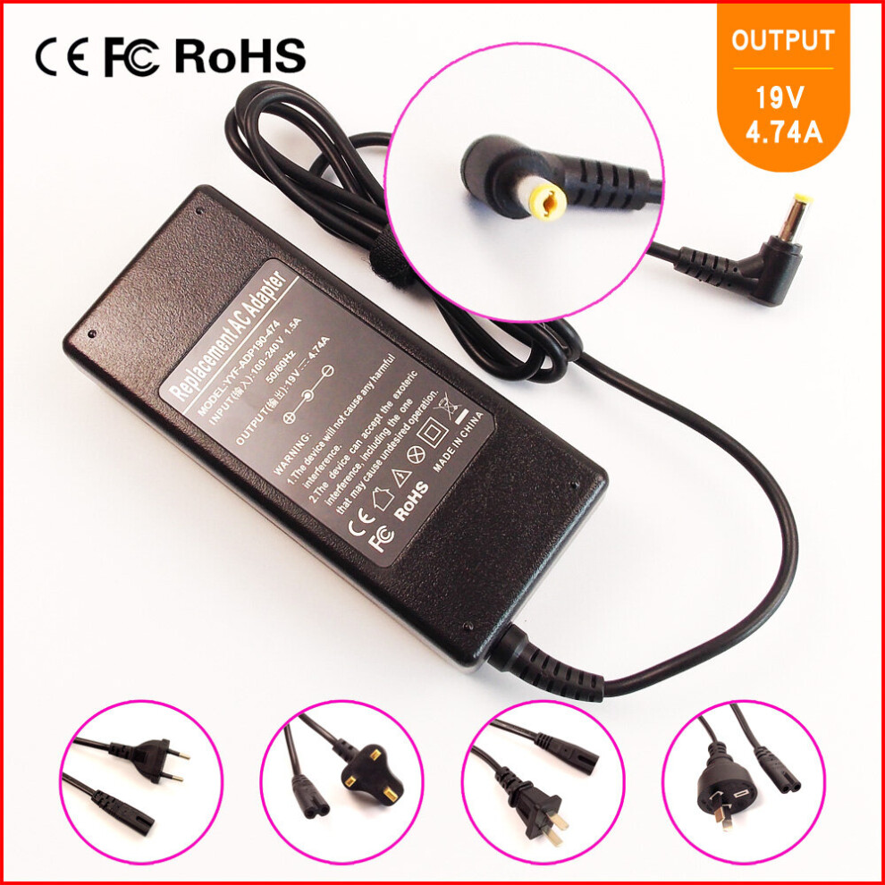 (A-) 19V 4.74A Laptop/Notebook Ac Power Adapter Charger For Acer Pa-1900-15 Pa-1900-04Qb Adp-90Sb Bb Pa-1700-02 Pa-1900-04Ac 4855672999932