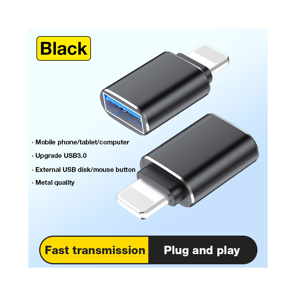 (A-) Mobile Phone Adapter Mobile Phone Adapter Computer Accessories Usb3.0 Fast Charging Otg Adapter Otg Adapter Usb 3.0 To Type C Black 4855672945687
