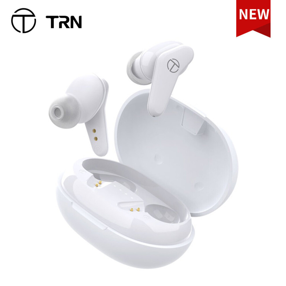(A-Trn Am1 ) Trn Am1 New Tws 1Dd 5.0 Bluetooth-Compatibl True Wireless Double Earphone In-Ear Hifi Earphones For Trn Ema Kirin Vx Pro Kz S2 White 4851204979298