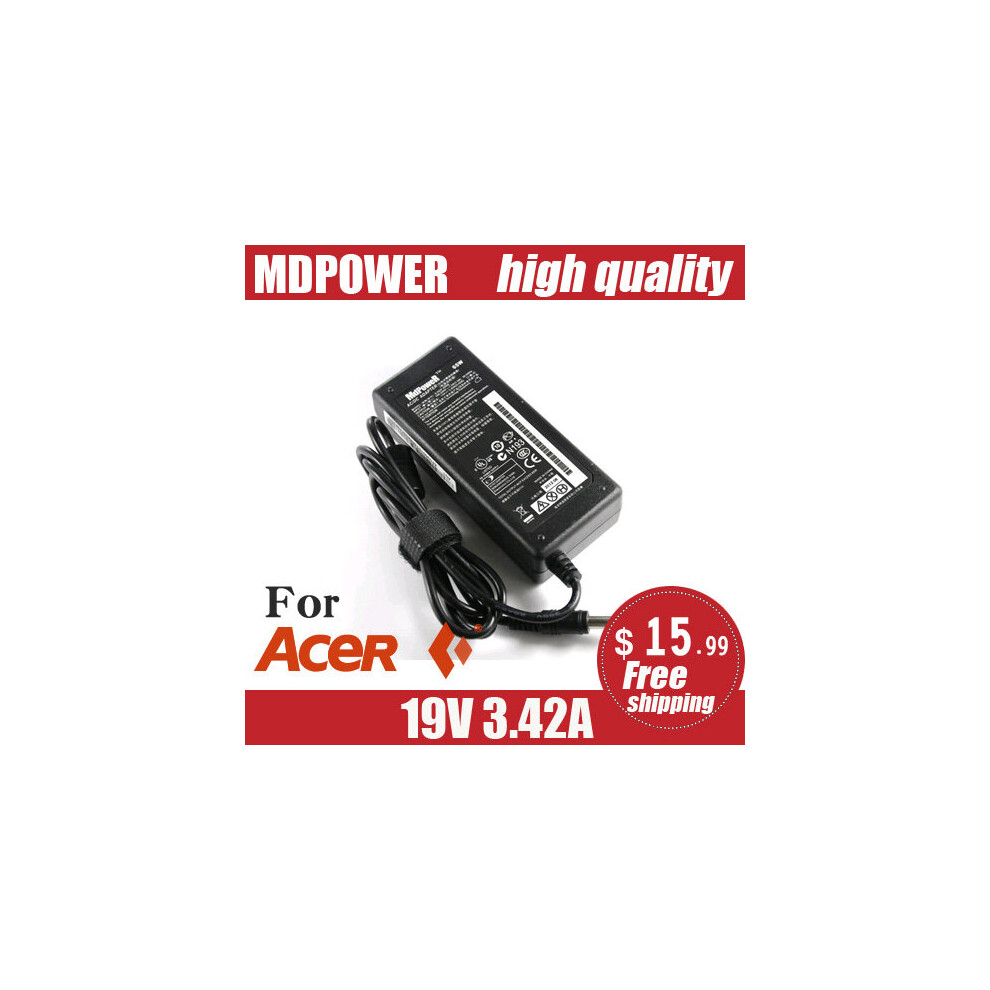 (A-) 19V 3.42A 65W 5.5X1.7mm Ac Adapter Charger For Acer Aspire 5315 5630 5735 5920 5535 5738 6920 7520 Notebook Laptop Power Supply 4855672916496