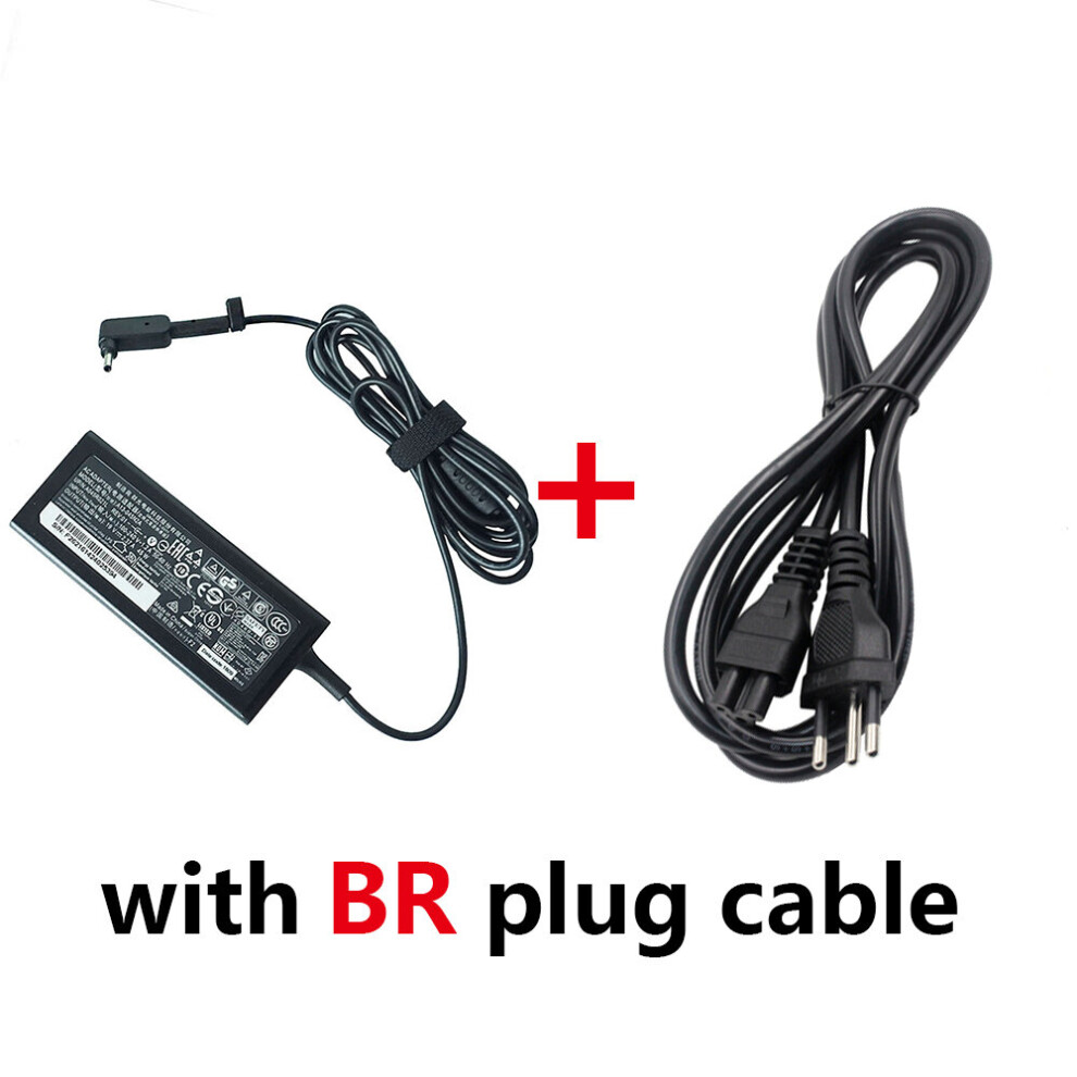(A-With Br Plug) 19V 2.37A 45W 3.0*1.1Mm Laptop Adapter Charger For Acer Aspire S7 391 V3-371 Switch12 Pa-1450-26 A13-045N2a 547H Chromebook 11 4855672905384