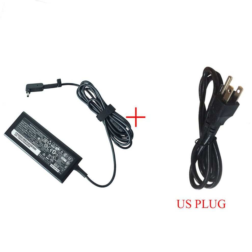 (A-With Us Plug) 19V 2.37A 45W 3.0*1.1Mm Laptop Adapter Charger For Acer Aspire S7 391 V3-371 Switch12 Pa-1450-26 A13-045N2a 547H Chromebook 11 4855672905414