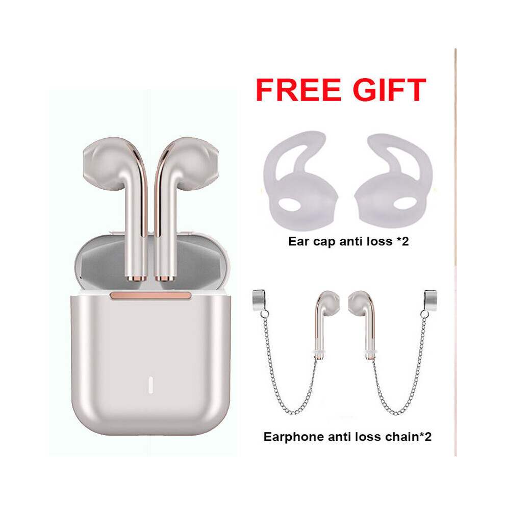 (A-) Tws Wireless Earbuds Bluetooth Earphones Tws Earphone Sport Headphones Touch Button Hifi Stereo In Ear With Mic For Android Ios Gold 4851204966854