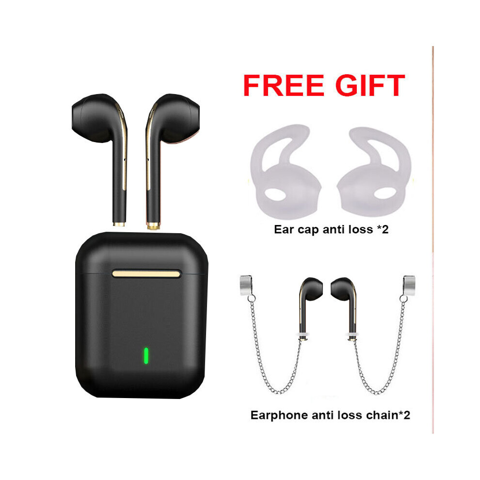 (A-) Tws Wireless Earbuds Bluetooth Earphones Tws Earphone Sport Headphones Touch Button Hifi Stereo In Ear With Mic For Android Ios Black 4851204966823