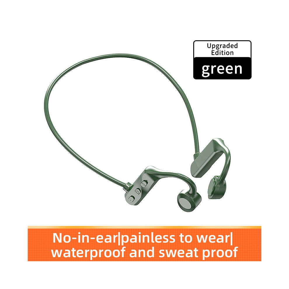 (A-) K69 Air Pro Earbuds Wireless Bluetooth Headset With Mic Ear Hook Fone Bluetooth Earphones Bone Conduction Wireless Headphones Green 4851204880877