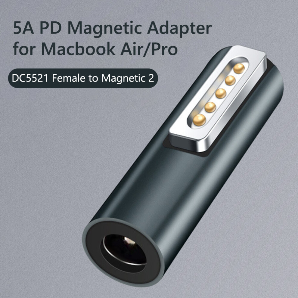 (A-For Magsafe2) Type-C Magnetic Usb Pd Adapter For Apple Magsafe1 Magsafe 2 Macbook Pro Usb C Female Fast Charging 60W Magnet Plug Converter 4855672947926