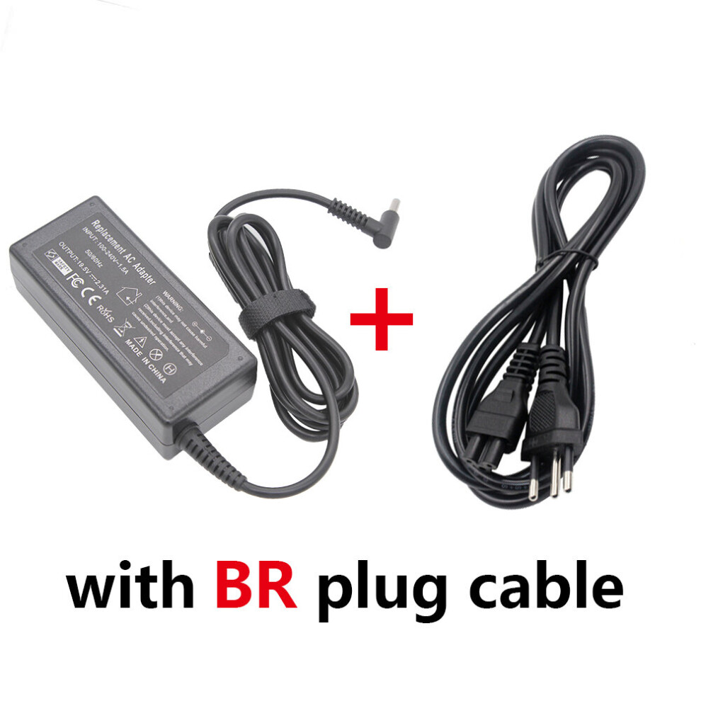 (A-With Br Plug) 19.5V 2.31A 45W 4.5*3.0Mm Laptop Charger Adapter For Hp Stream X360 13 14 Pavilion 854054-001 741727-001 740015-001 740015-002 4855672905780