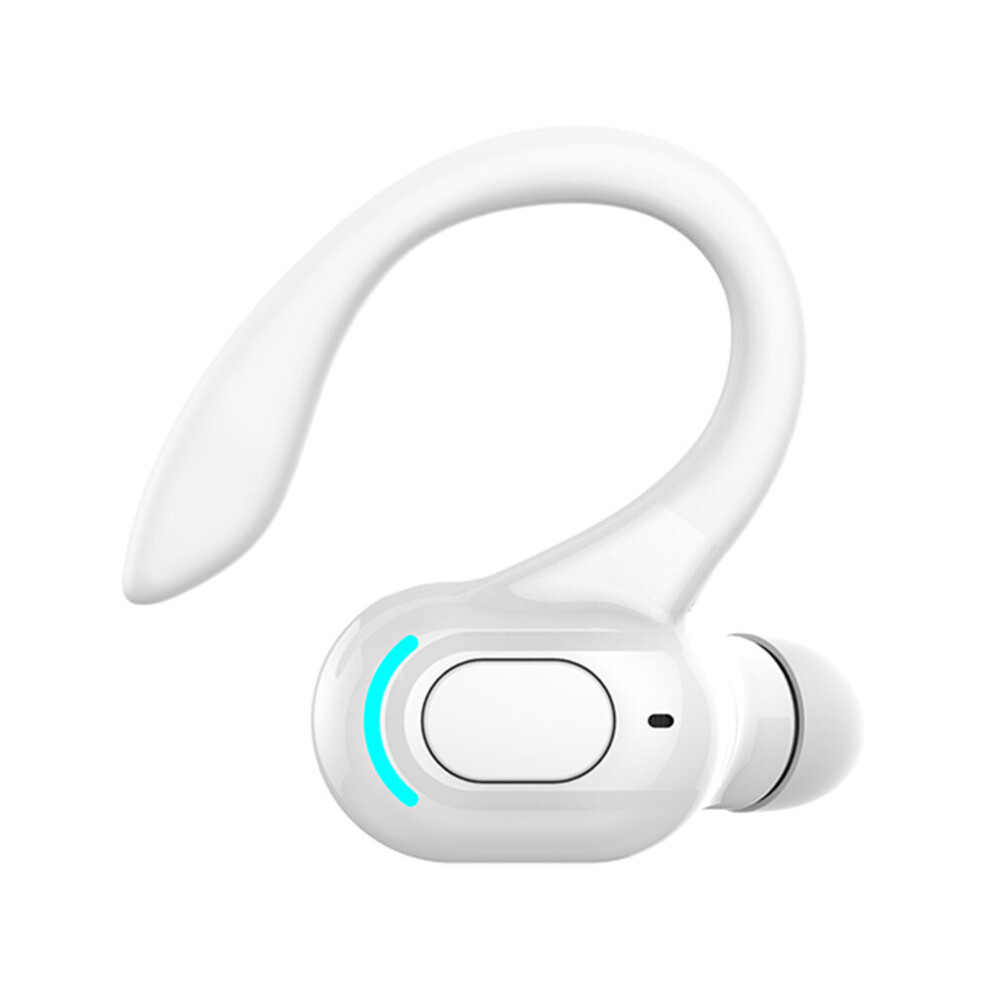 (A- Single Headset) Bluetooth-Compatible 5.2 Sports Headsets Stereo Wireless Earbuds With Charging Case Ipx5 Waterproof Built-In Mic For Gym Runn White 4851205052952