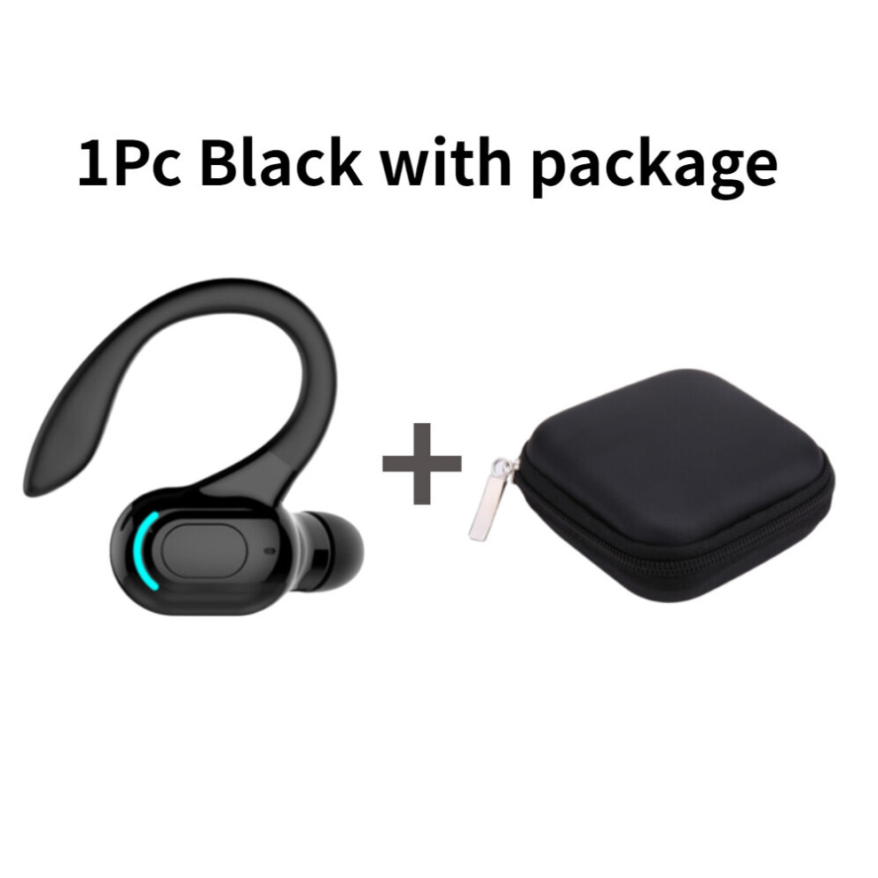 (A- With Package) Bluetooth-Compatible 5.2 Sports Headsets Stereo Wireless Earbuds With Charging Case Ipx5 Waterproof Built-In Mic For Gym Runnin Black 4851205052884