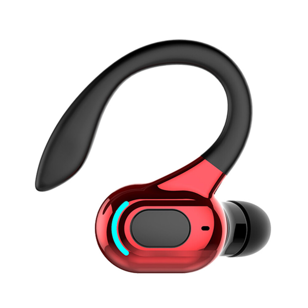 (A- Single Headset) Bluetooth-Compatible 5.2 Sports Headsets Stereo Wireless Earbuds With Charging Case Ipx5 Waterproof Built-In Mic For Gym Runnin Red 4851205052938