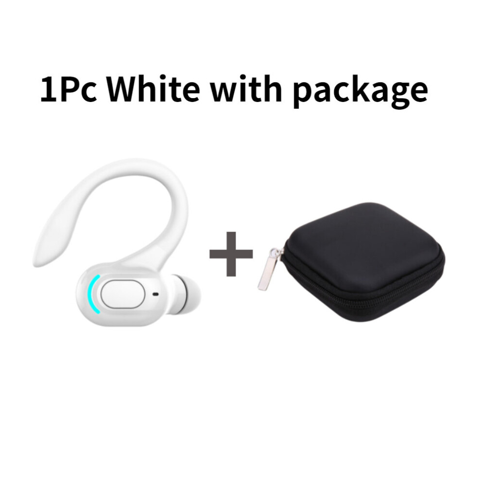 (A- With Package) Bluetooth-Compatible 5.2 Sports Headsets Stereo Wireless Earbuds With Charging Case Ipx5 Waterproof Built-In Mic For Gym Runnin White 4851205052969