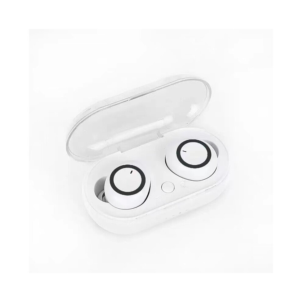 (A-Black) Y50 Tws Wireless Bluetooth 5.0 Earphone Touch Control 9D Stereo Headset With Mic Sport Earphones Waterproof Earbuds Led Display White/Black 4851204994031