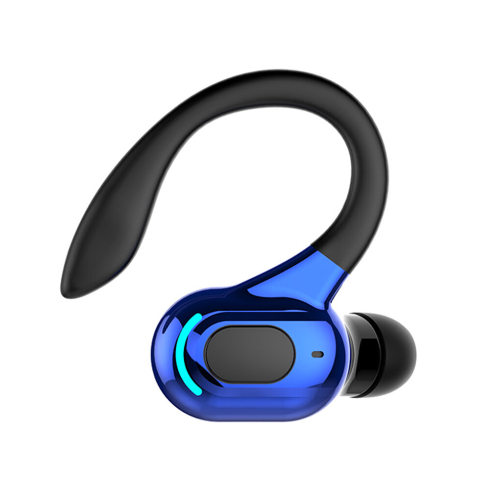 (A- Single Headset) Tooth-Compatible 5.2 Sports Headsets Stereo Wireless Earbuds With Charging Case Ipx5 Waterproof Built-In Mic For Gym Runni Blue 4851205052891