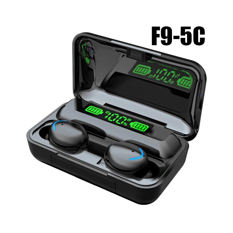 (A-F9-5C) F9 Tws Earphone Bluetooth Headphones With Mic Air Pro Earbuds 3000Mah Charger Led Display M10 Fone Wireless Bluetooth Headset 4851205038758