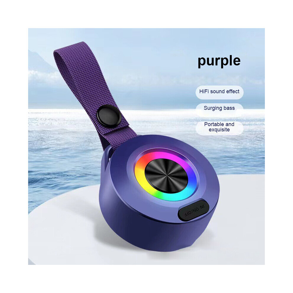 (a-02) New Colorful Light Home Outdoor Radio Speaker Mini Audio Creative Waterproof Headphone Accessories Outdoor Speaker-image-OPC-PBYR2CS-NEW