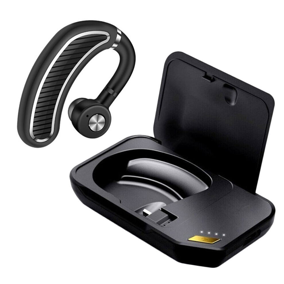 (A- Silverupgrade) K21 Business Bluetooth Earphone Sweatproof Wireless V4 1 Earpiece With Noise Reduction Mic Earbuds Black 4851205023631