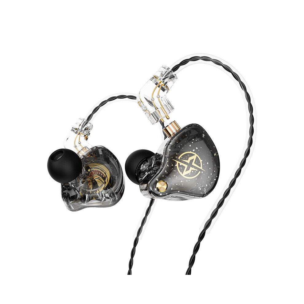 (A-) Hifi Earphone 3.5Mm Detachable Wired Headphones With Microphone Monitor Sport Running Music Earbuds Stereo Gaming Headset X2 Pro Black 4853106755857