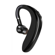 (a-Black) Olaf Single Ear Bluetooth 5.2 Headset With Mic Car Business Wireless Headphone Ear Hook In-Ear Earbuds Nosie Reduction Clear Cal