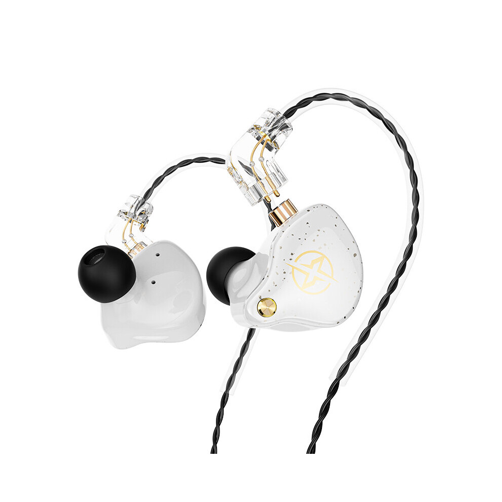 (A-) Hifi Earphone 3.5Mm Detachable Wired Headphones With Microphone Monitor Sport Running Music Earbuds Stereo Gaming Headset X2 Pro White 4853106755895