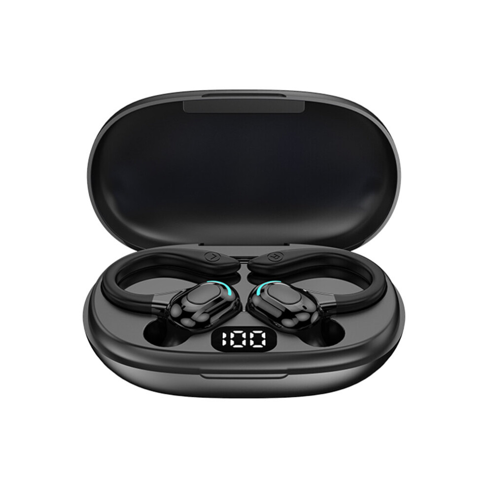 (A-) Bluetooth-Compatible 5.0 Sports Headsets Stereo Wireless Earbuds With Charging Case Ipx5 Waterproof Built-In Mic For Gym Running Black 4853106760233