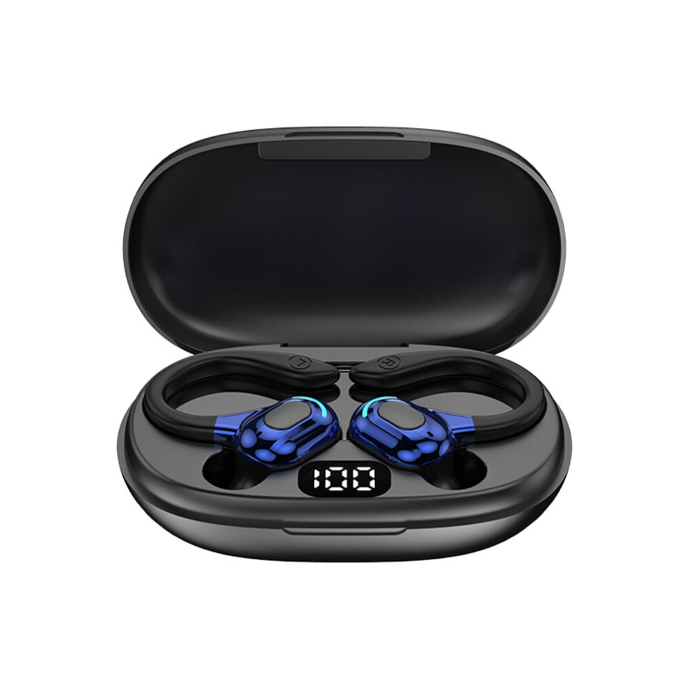 (A-) Tooth-Compatible 5.0 Sports Headsets Stereo Wireless Earbuds With Charging Case Ipx5 Waterproof Built-In Mic For Gym Running Blue 4853106760257
