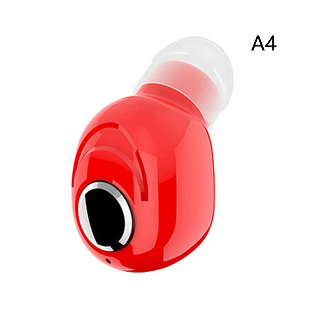 (A-) Mini In-Ear 5.0 Bluetooth Earphone Hifi Wireless Headset With Mic Sports Earbuds Handsfree Stereo Sound Earphones For All Phones Red 4851204936192
