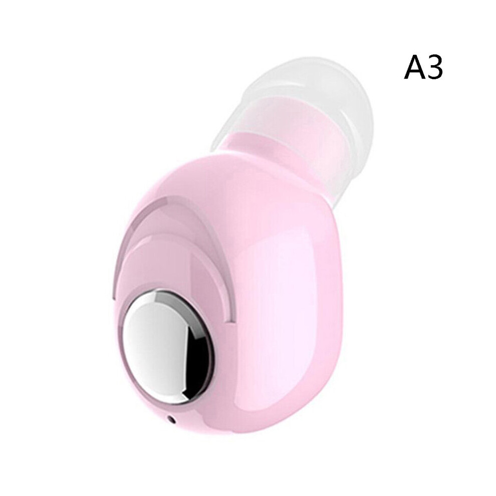 (A-) Mini In-Ear 5.0 Bluetooth Earphone Hifi Wireless Headset With Mic Sports Earbuds Handsfree Stereo Sound Earphones For All Phones Pink 4851204936178