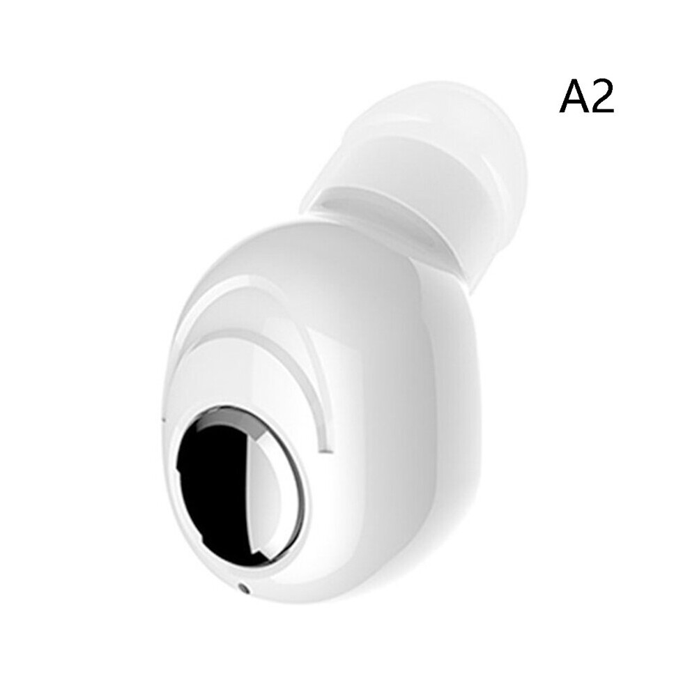 (A-) Mini In-Ear 5.0 Bluetooth Earphone Hifi Wireless Headset With Mic Sports Earbuds Handsfree Stereo Sound Earphones For All Phones White 4851204936208