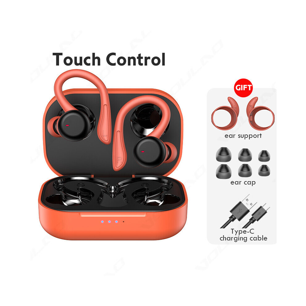 (A-T40 -Touch) T20 Wireless Bluetooth Earphone Sports Waterproof Tws Wireless Headphones Hifi Stereo Earbuds Noise Cancelling Headset With Mic Red 4851204995861