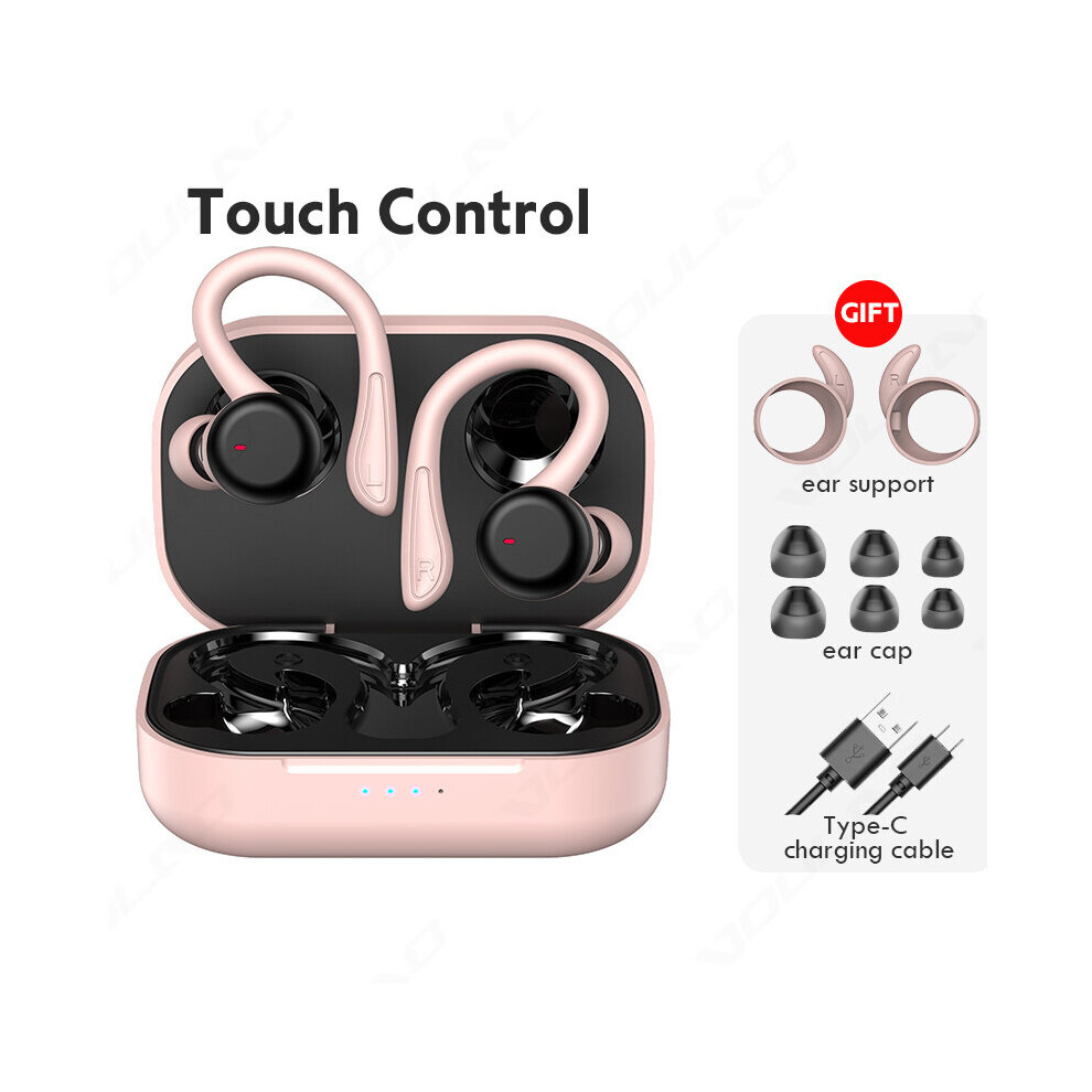 (A-T40 -Touch) T20 Wireless Bluetooth Earphone Sports Waterproof Tws Wireless Headphones Hifi Stereo Earbuds Noise Cancelling Headset With Mic Pink 4851204995854
