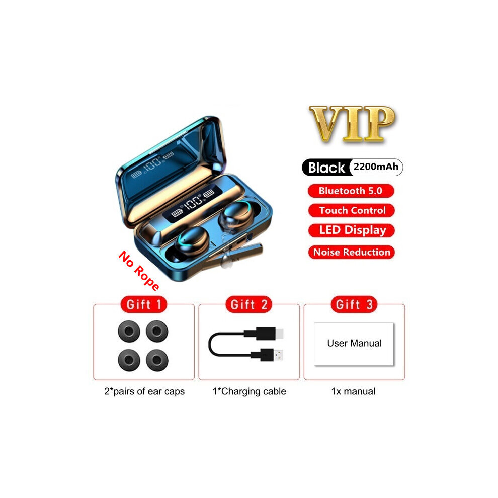 (A-Vip Style 2) 09 9D Tws Bluetooth 5.0 Earphones 2200Mah Charging Box Wireless Headphone Stereo Sports Waterproof Earbuds Headsets With Mic 4851204888026