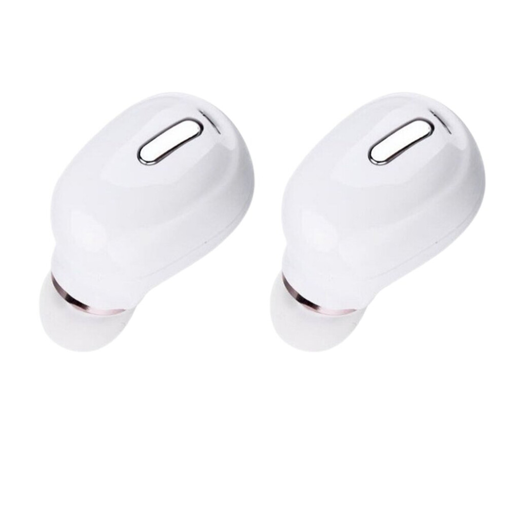 (A- 2Pcs) Earpiece Bluetooth-Compatible Sport Earbuds Headset X9 Wireless Bluetooth-Compatible 5.0 Earphone Tws In-Ear Sport Running White 4851204988559