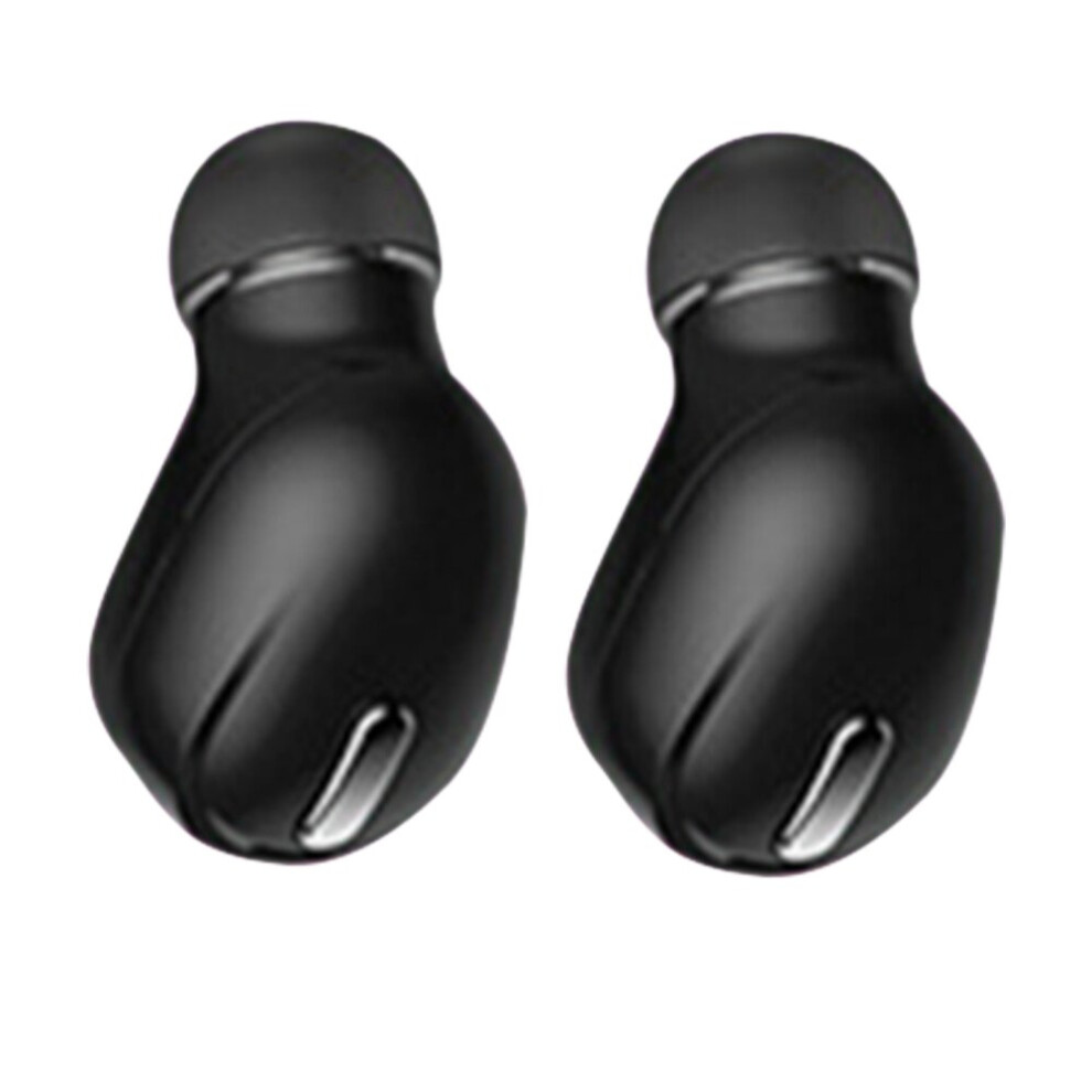 (A- 2Pcs) Earpiece Bluetooth-Compatible Sport Earbuds Headset X9 Wireless Bluetooth-Compatible 5.0 Earphone Tws In-Ear Sport Running Black 4851204988535