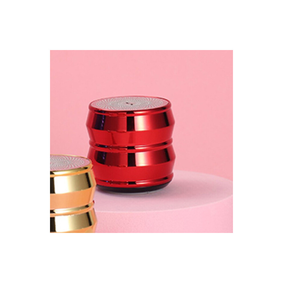 (A-) New Mini Bluetooth Speaker Tws Portable Metal Subwoofer Support Tf Mp3 Caixa De Som Bluetooth Pc Audio Ornaments Speaker Red 4854472218403