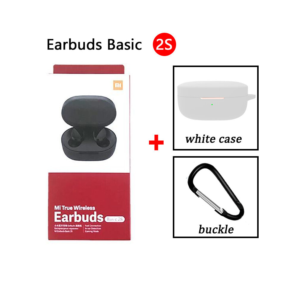 (A-Headset And ) Global Version Xiaomi Mi True Wireless Earbuds Basic 2S Bluetooth 5.0 Headset Tws Earphones Gaming Mode Touch Control With Mic White 4851205038567