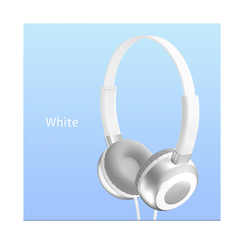 (A-) Phomax 3.5Mm Gaming Wired Headset With Microphone Foldable Earphone Bass For Smartphones Samsung S9 S10 Mp3 Xiaomi Huawei Sony White 4851204945811