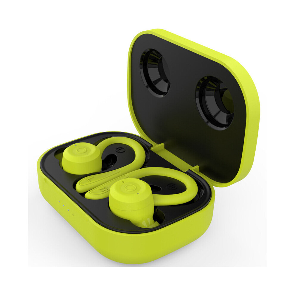 (A-T20 -Button) Wireless Bluetooth Earphone Sports Waterproof Tws Wireless Headphones Hifi Stereo Earbuds Noise Cancelling Headset With Mic Green 4851205055342