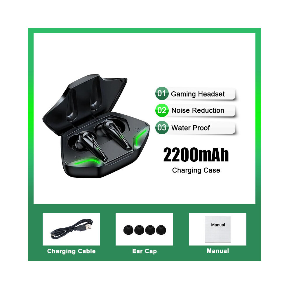 (A-2200Mah) Meuyag Tws Gaming Earphone Bluetooth Earbuds Low Latency Professional Gamer Bluetooth Headphone With Mic 9D Stereo Hifi Headset 4851204981338