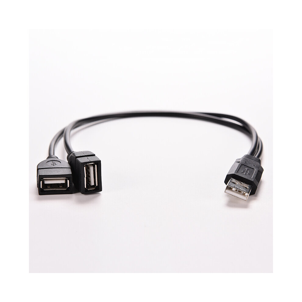 (A-) Usb Charging Power Cable Cord Extension Cable Usb 2.0 A 1 Male To 2 Dual Usb Female Data Hub Power Adapter Y Splitter Cable 4855672915970