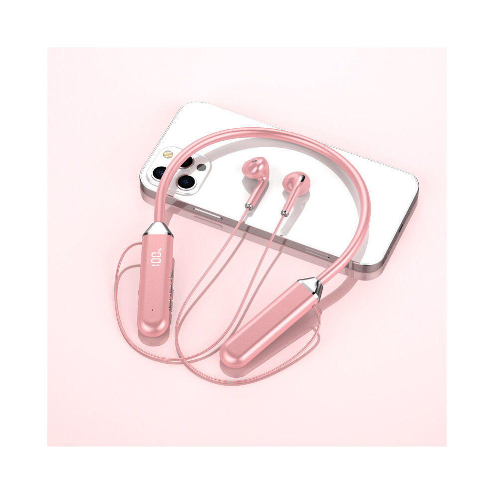 (A-Power Display) Olaf Earbuds Neckband Wireless Headphones Bluetooth Earphones With Mic Handfree Blutooth Headset Gamer Sport Tws Power Display Pink 4851204944951